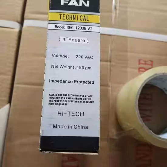 120*120*38 AC DC Mini Ventilador de Resfriamento Axial Exaustor Quadrado